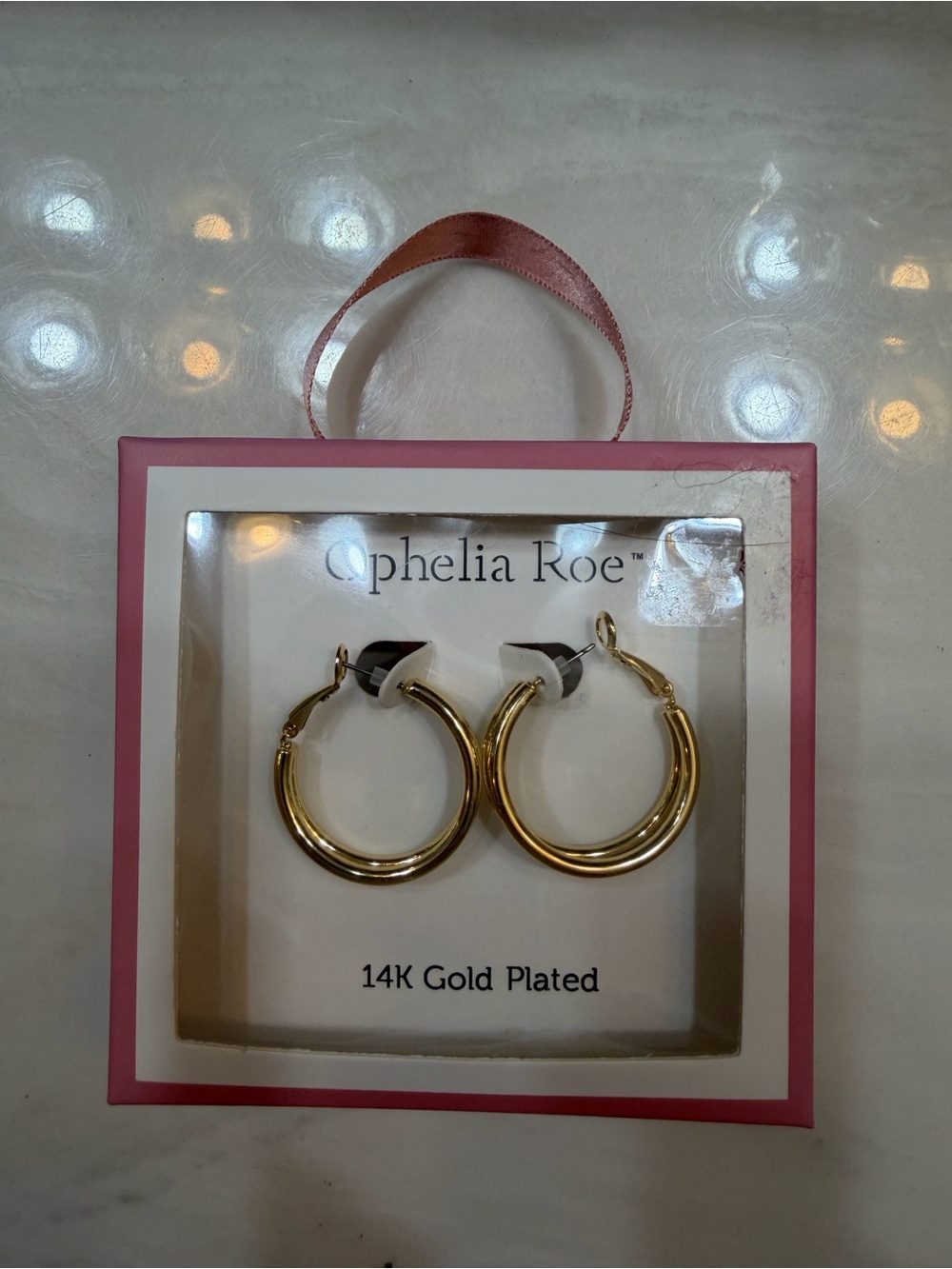 Ophelia Roe 14K Gold Plated Classic Hoop Earrings - Gold